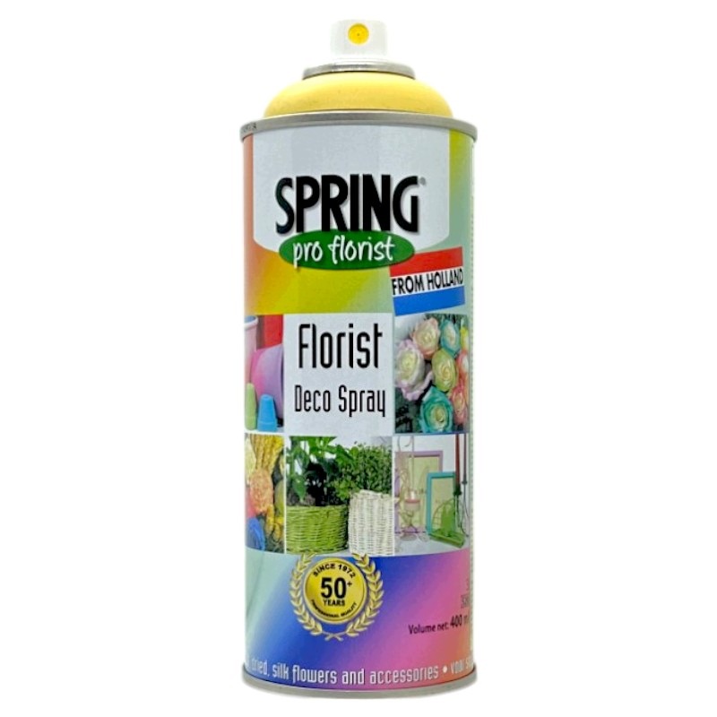 Farba florystyczna do Doniczek Liści Kwiatów Jasny Żółty Spray 400ML