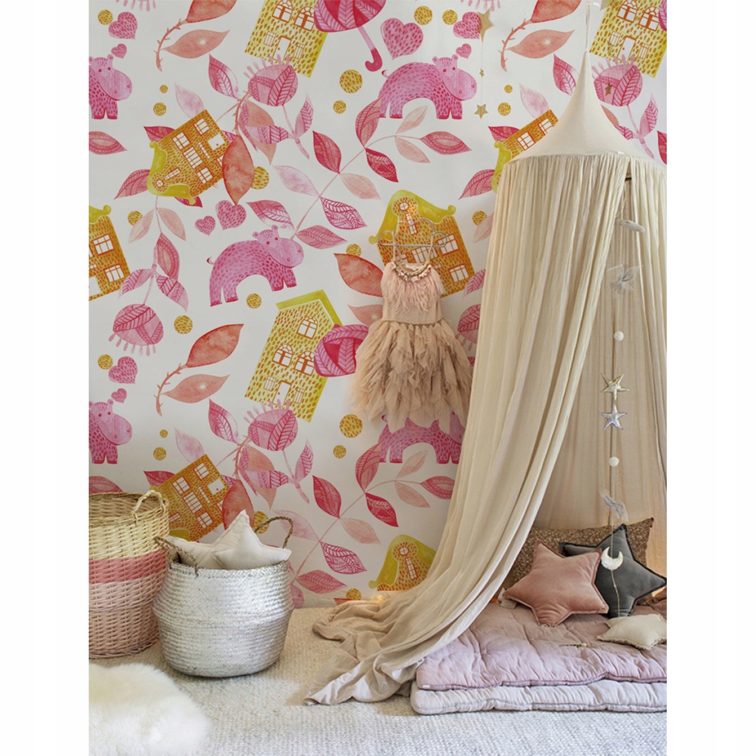 

Fototapeta do sypialni Bajka o hipciach 290x290 cm