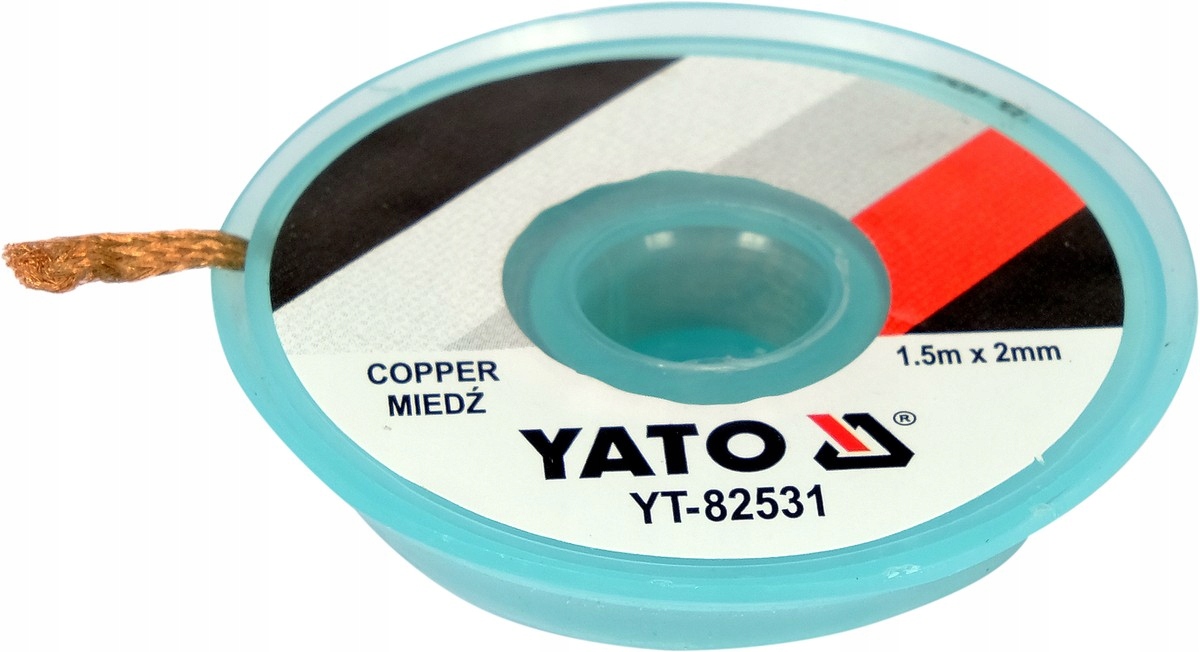 

Taśma Rozlutownicza Plecionka Miedź 2,0MM X 1,5M