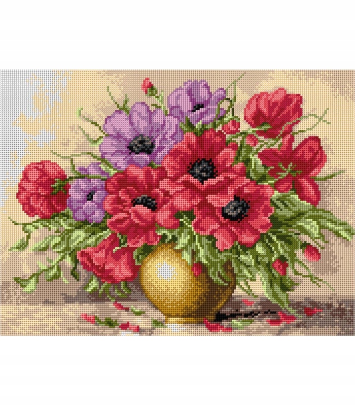 Sada Ariadna kanva mulina vyšívací jehla 30x40 8040