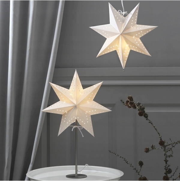 Gwiazda wisząca biała 34 cm BOBO 236-50 Rodzaj lampion