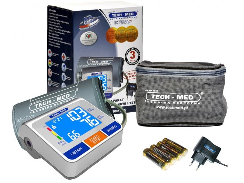 Ciśnieniomierz Tech-med TMA-500 Pro z zasilaczem