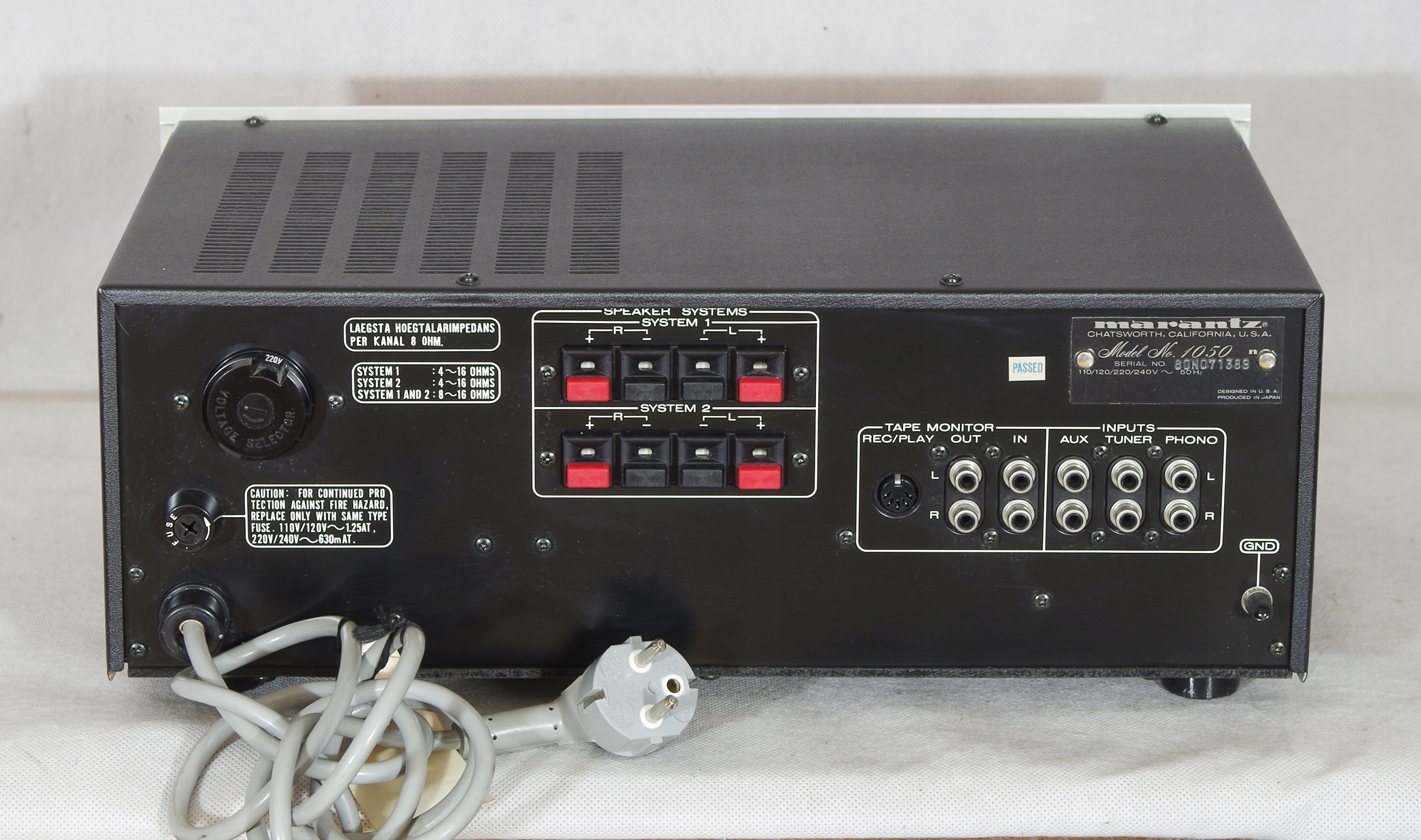 Marantz Model 1050, dobry wzmacniacz vintage, nr 2 Liczba kanałów 2