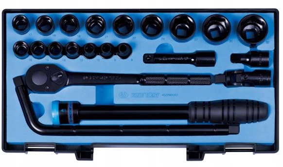 Sada Nástrčiek 1/2 8-32 mm 6k 22 ks Teleskopická Račňa King Tony 4522MX
