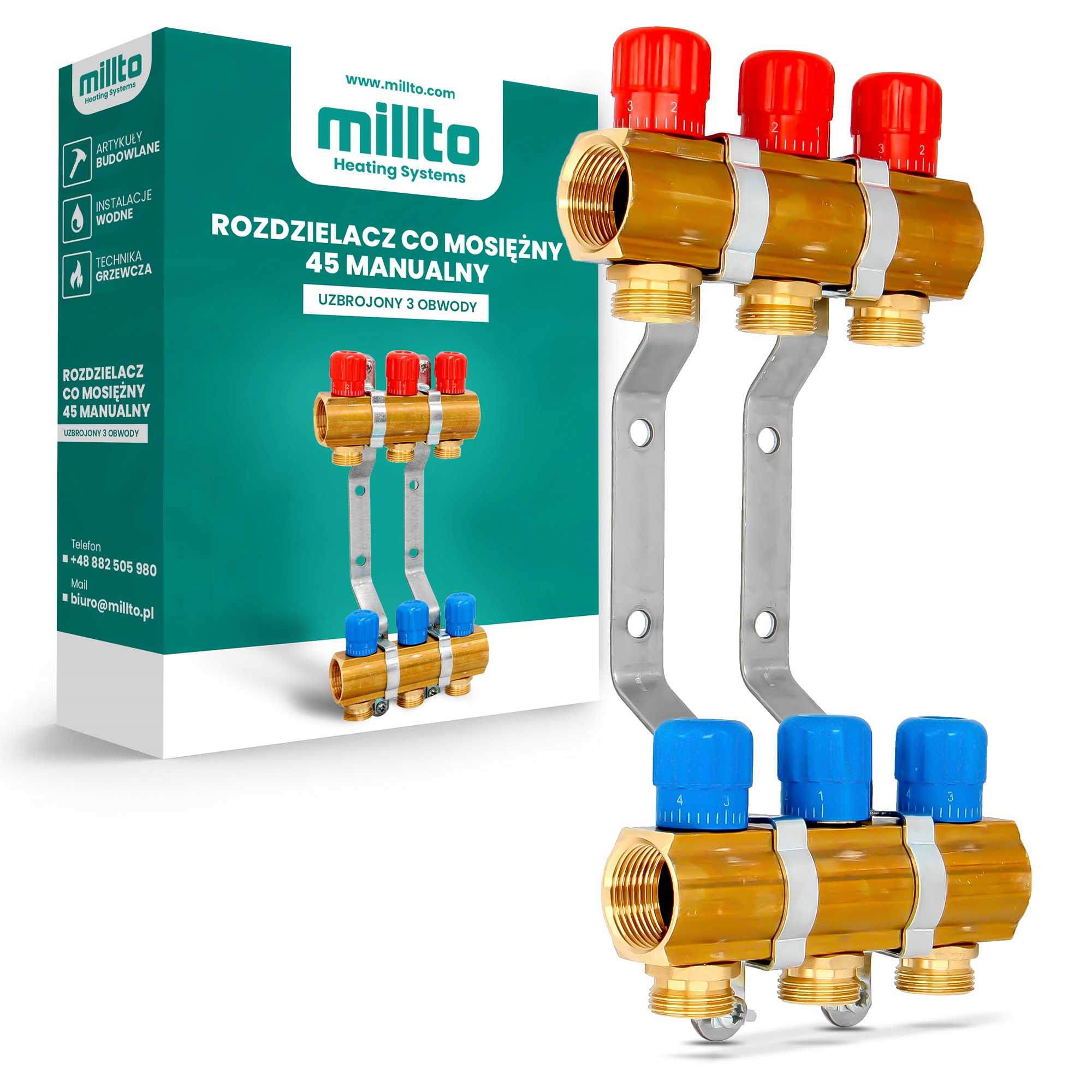 Rozdělovač Podlahy 3 Okruhy Sekce topení Co Podlahového Topení 4F