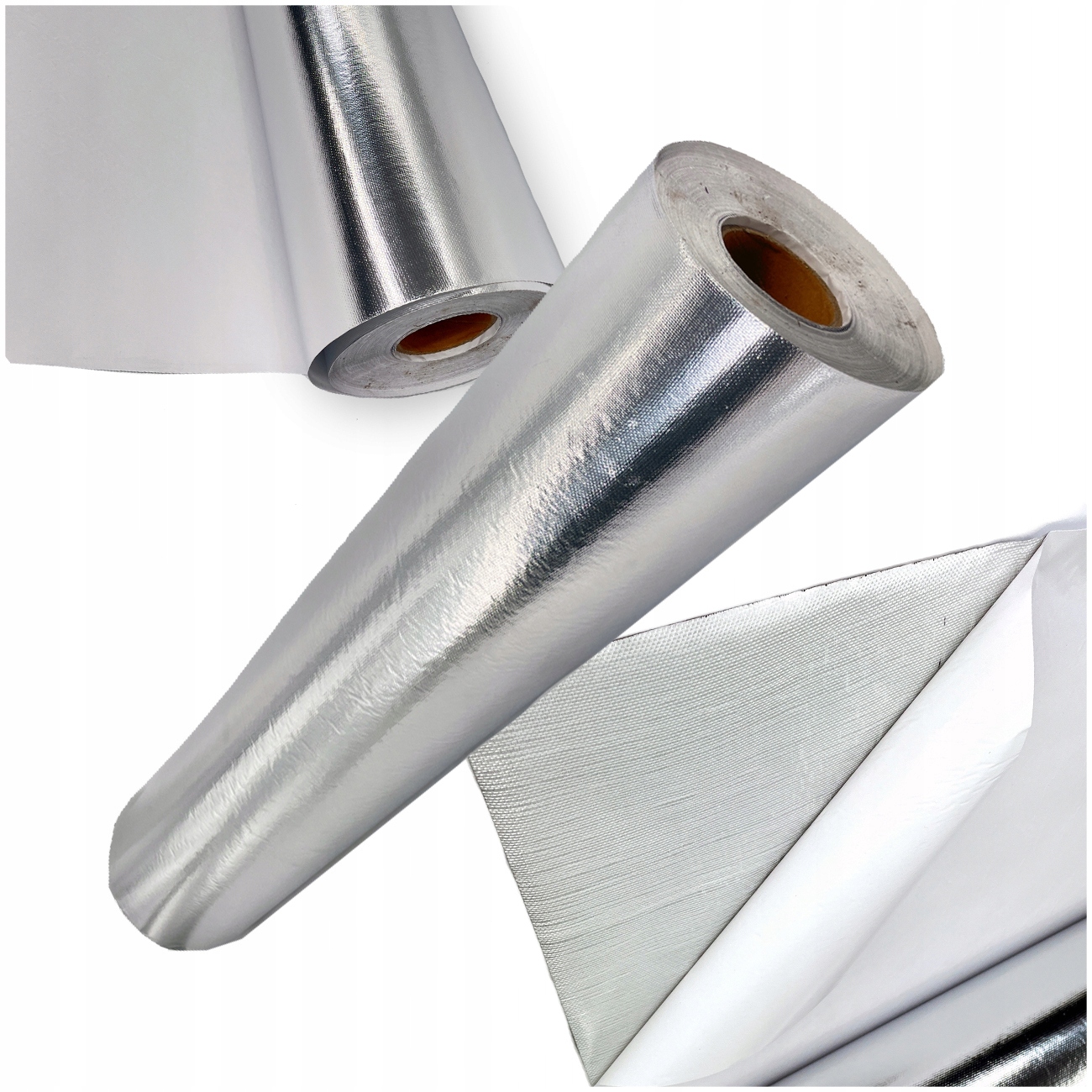 OSŁONA TERMICZNA SAMOPRZYLEPNA SREBRNA 50x50cm