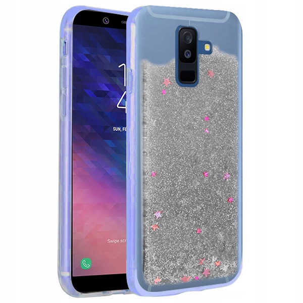 

Etui Do Sam Galaxy A6 Plus 2018 Gwiazdki Brokat