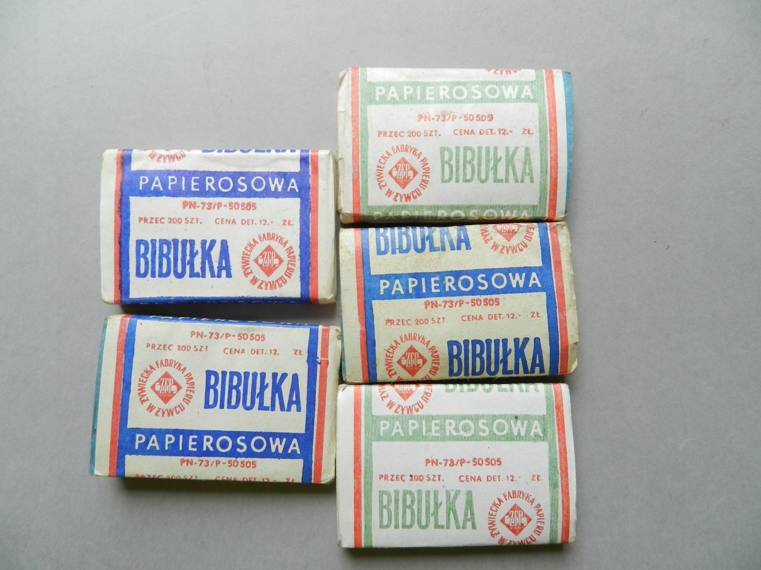 BIBUŁKA PAPIEROSOWA ŻYWIECKA FABRYKA PAPIERU do PAPIEROSY PRL