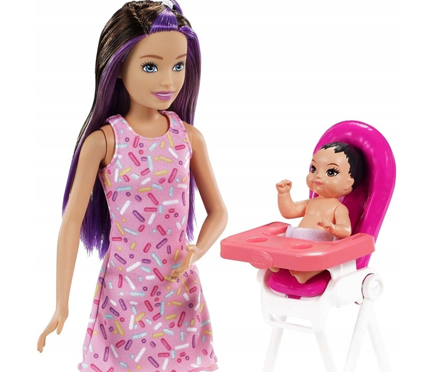 LALKA BARBIE SKIPPER OPIEKUNKA Urodziny Bobasa Kod producenta GRP40
