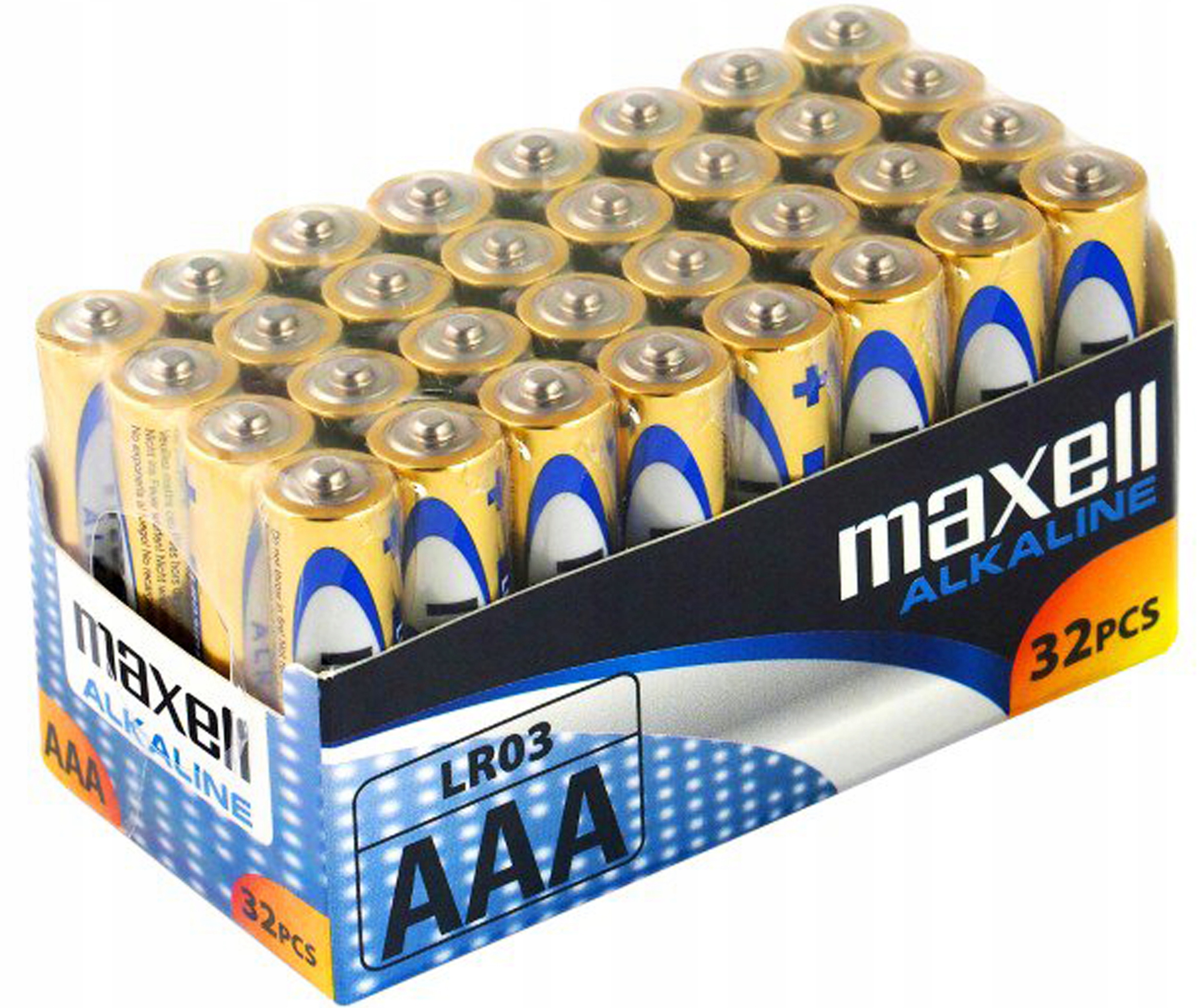 

32x Baterie alkaliczne Maxell alkaline Aaa LR3 R3