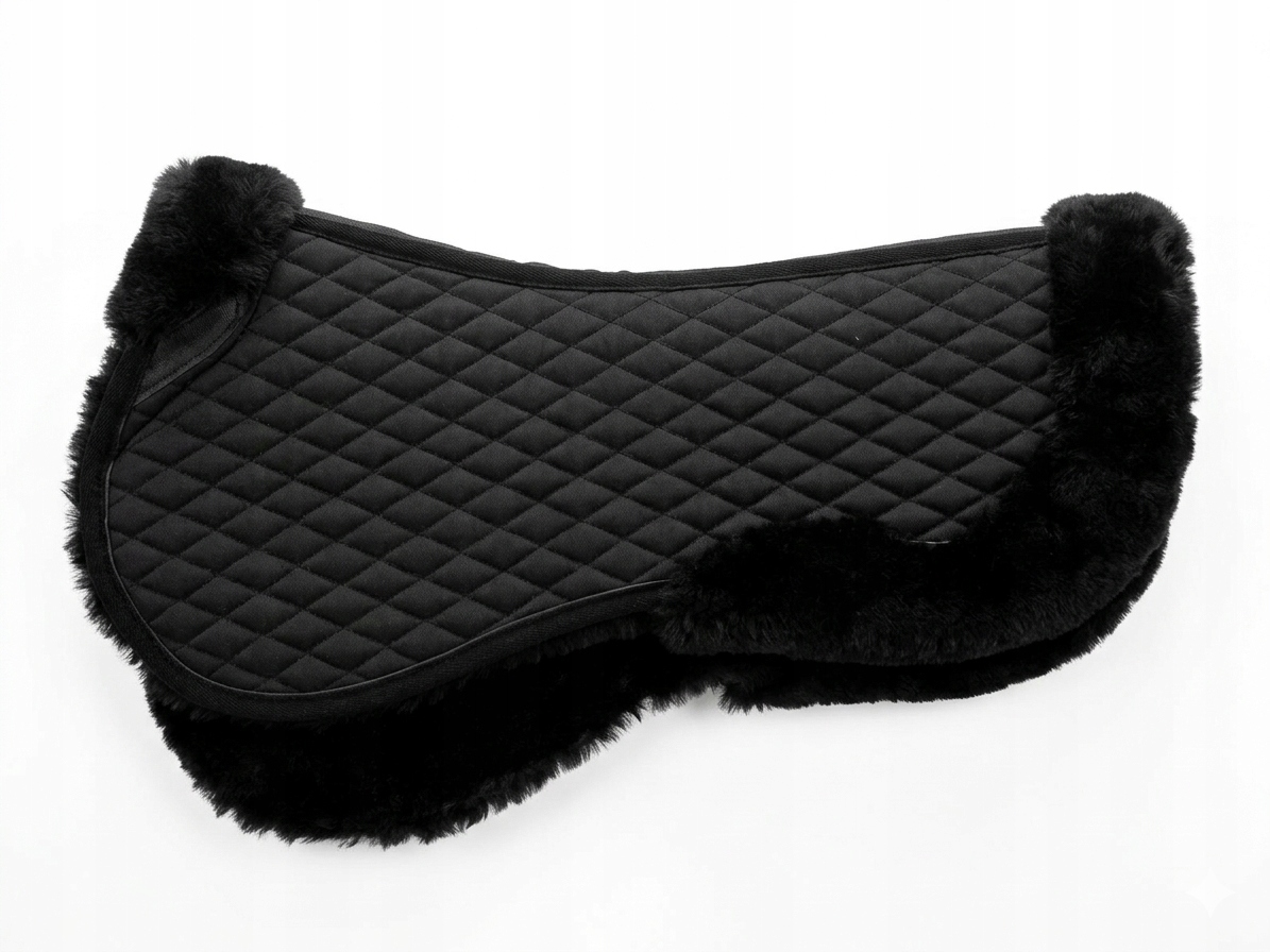 Podkładka pod siodło dla konia Stubben Lambskin czarna Full