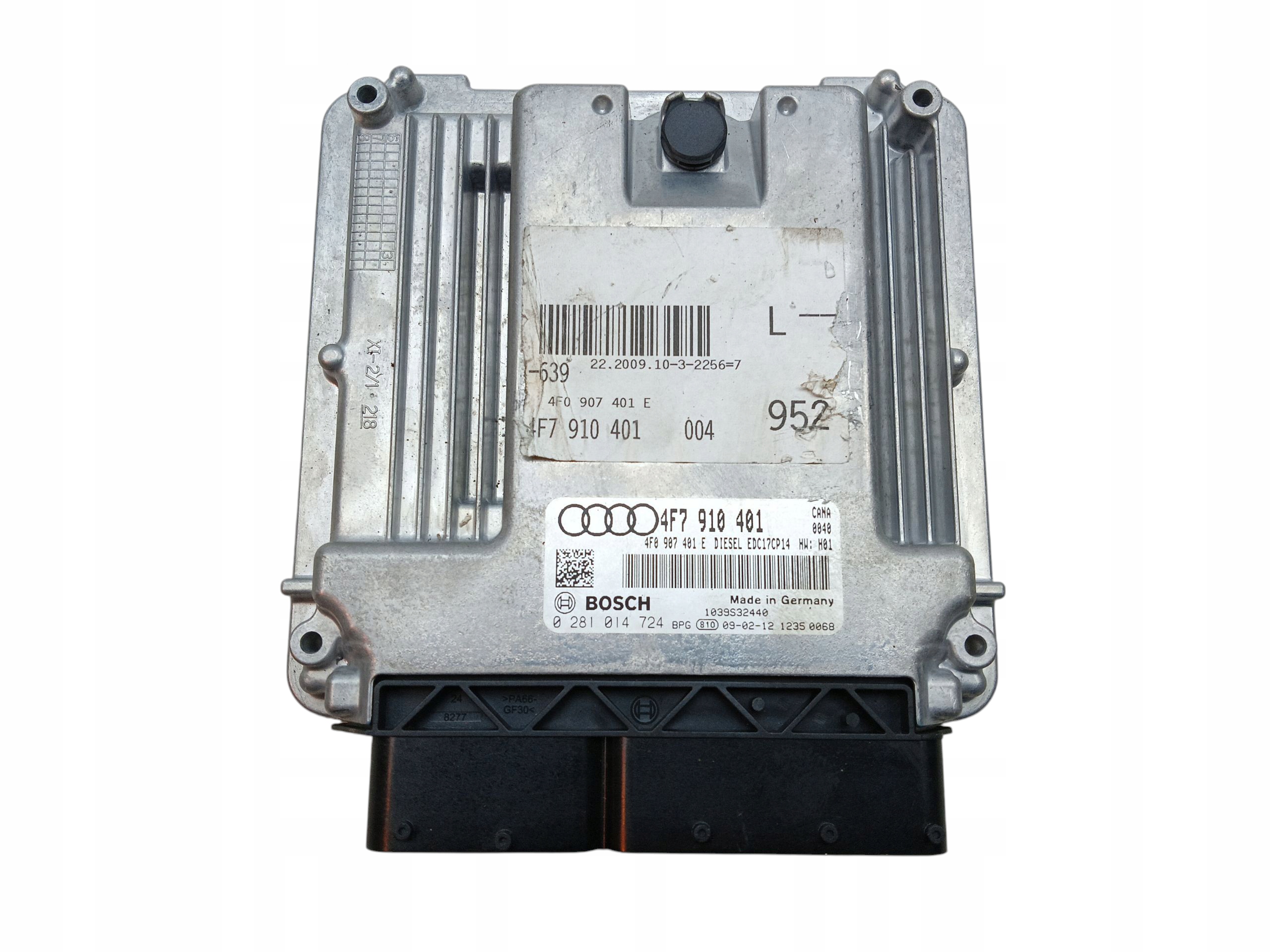 computer control unit of the engine AUDI A6 C6 2.7 V6 TDI 190KM 4F7910401 0281014724