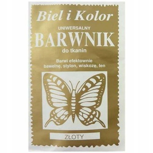 

Bk Barwnik do tkanin uniwersalny Złoty
