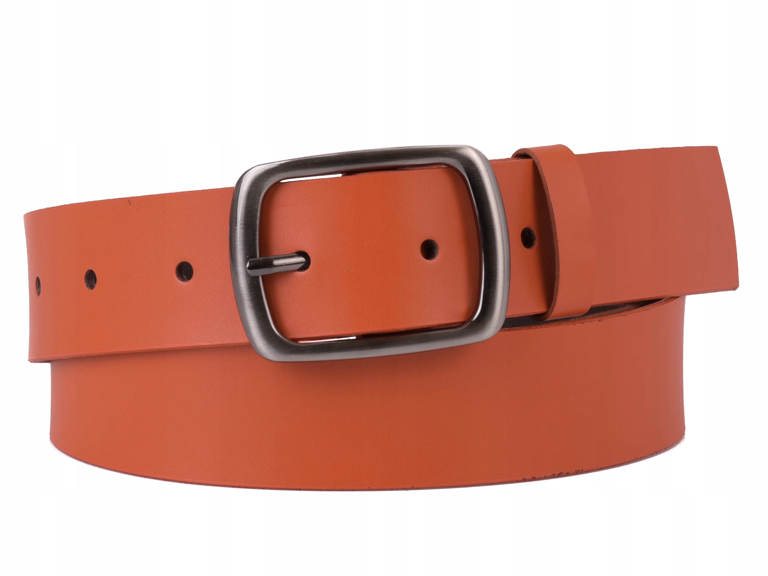 

Skórzany Pasek damski Szeroki Pomarańcz 4cm 120 XL