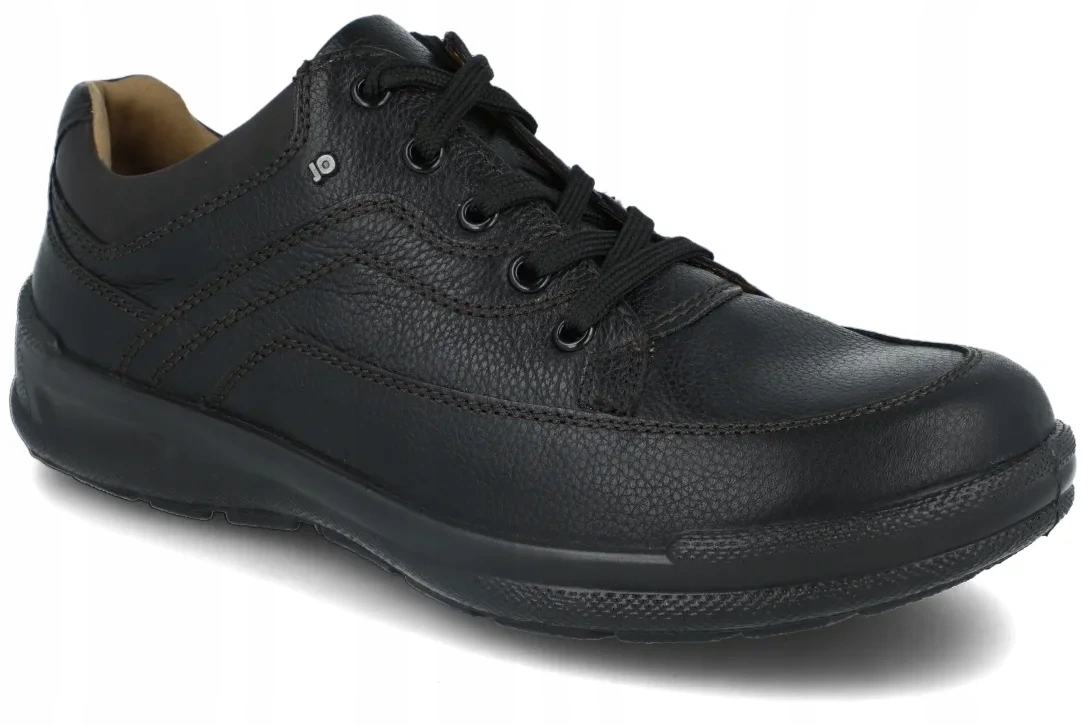 Polobotky Jomos 419205 černé kožené boty na velmi velké nohy R40