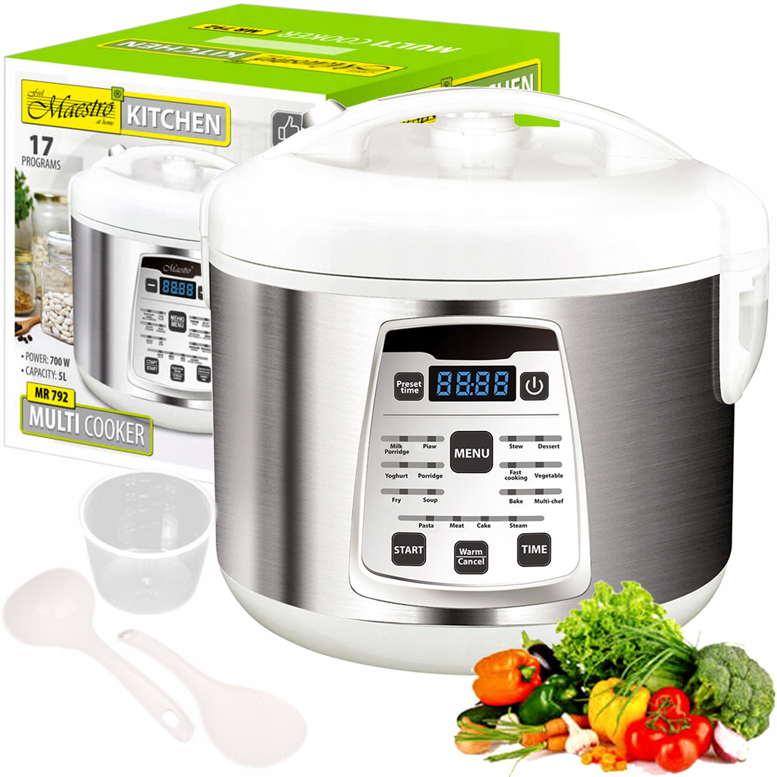 

Multicooker Parowar Szybkowar Kombiwar 17 Funkcji