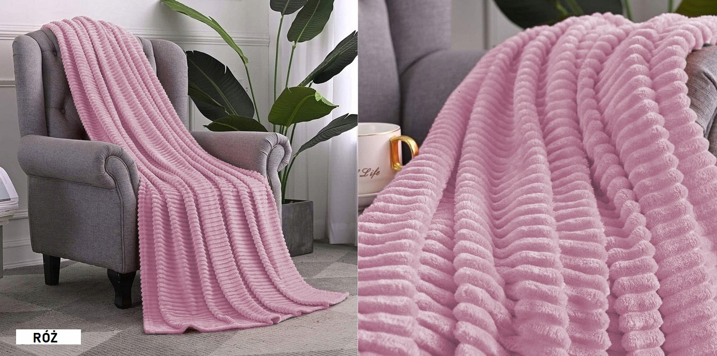 KOC TŁOCZONY NARZUTA NA ŁÓŻKO MIŁY 160x200 PREMIUM Materiał wykonania poliester