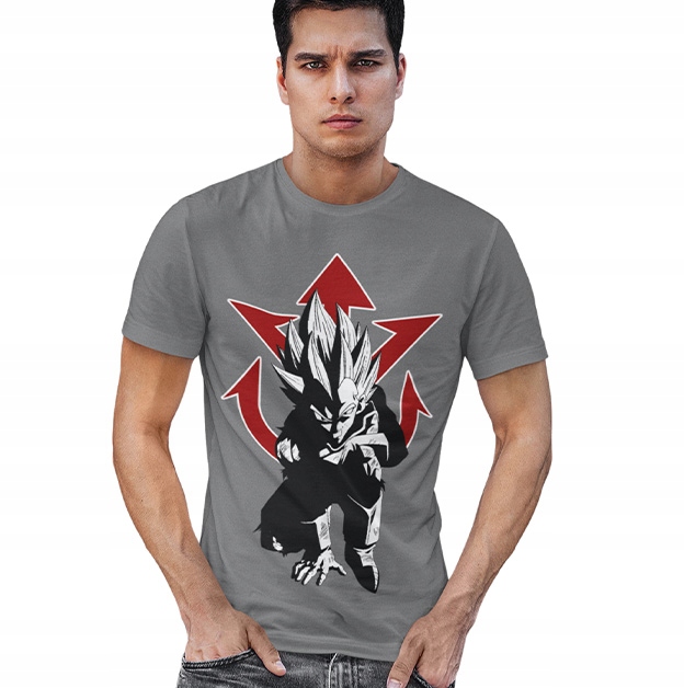 

Koszulka Dragonball Vegeta Saiyan Szara