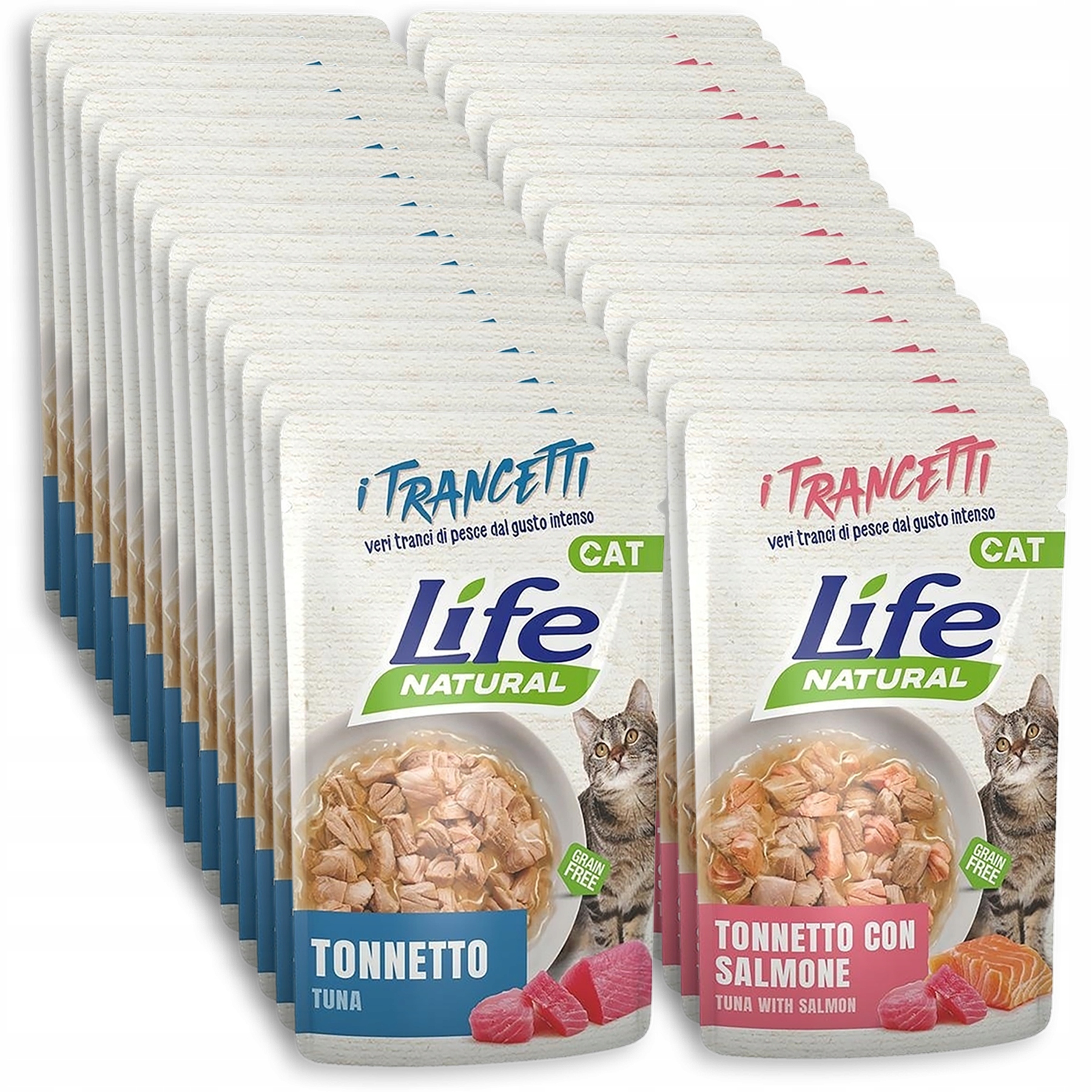 Levně Life Cat Chunks Krmivo pro kočky kapsička 55 g 30 ks mix chutí