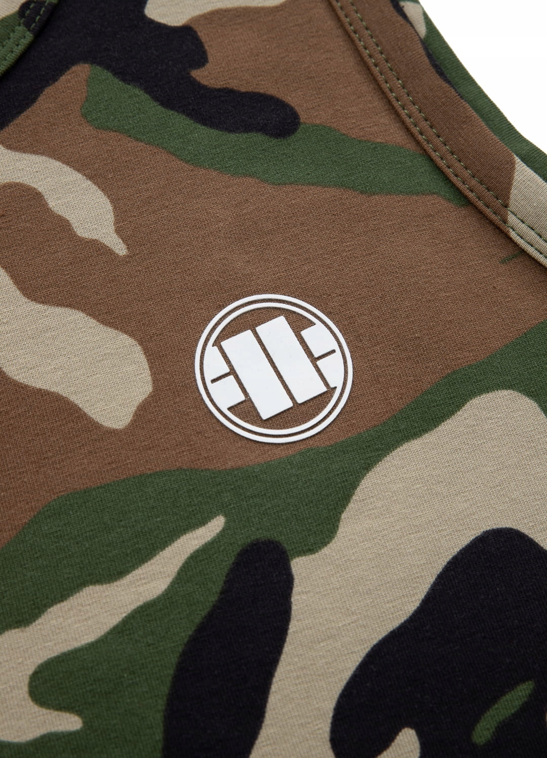 Koszulka Pit Bull Tank Top Slim Fit Logo moro 3XL Dekolt okrągły