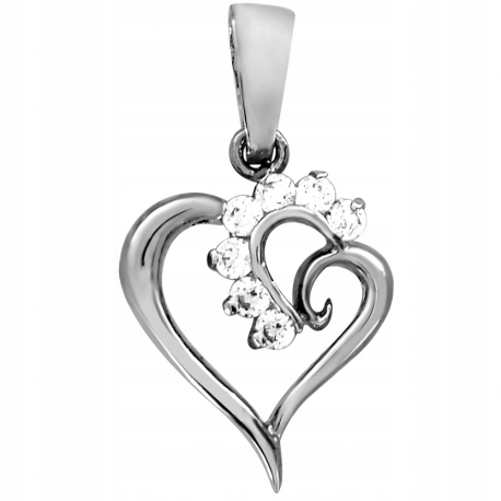 

Srebrne Serduszko Z Cyrkoniami Serce Srebro 925