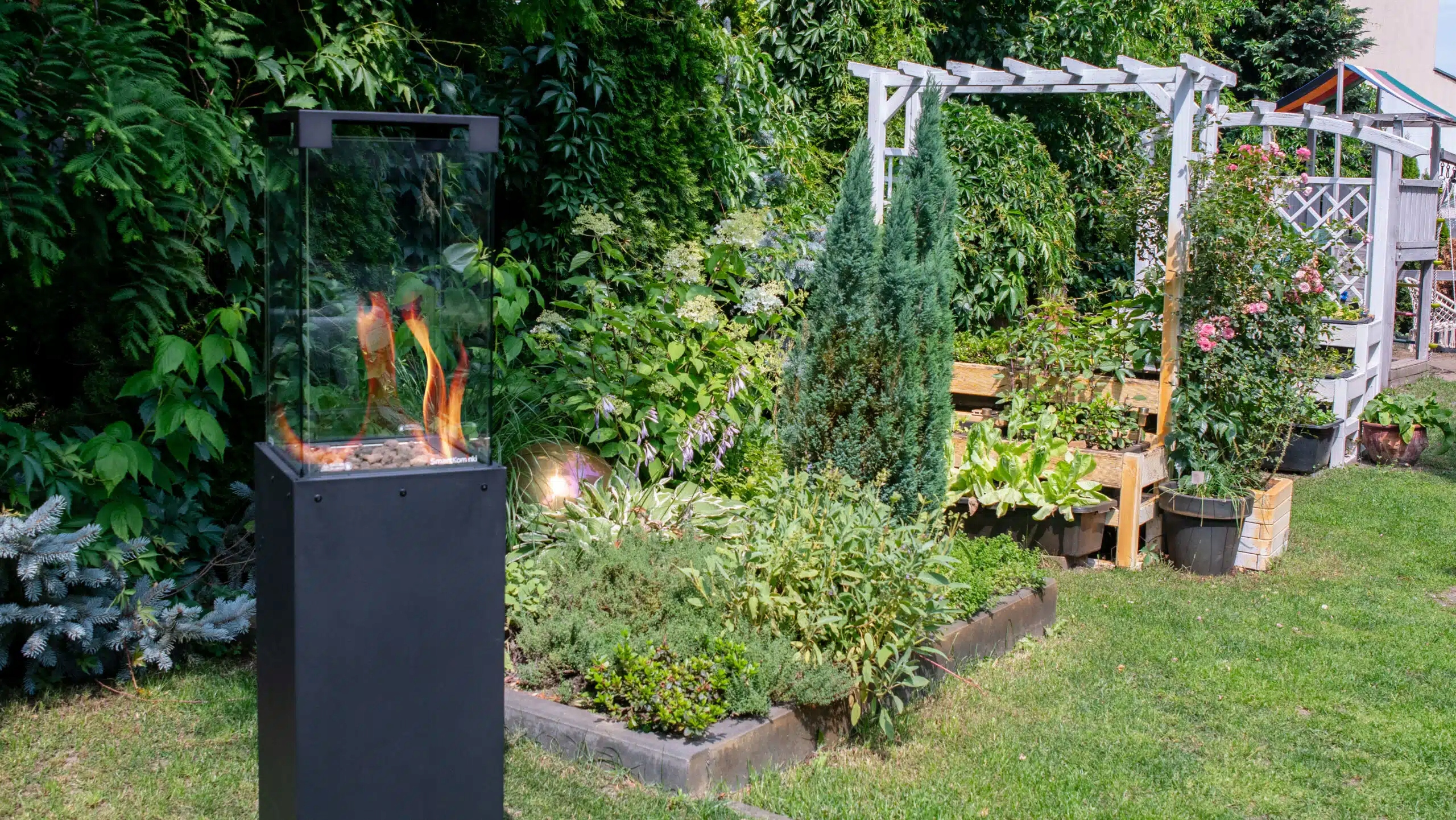 Ogrzewacz gazowy Madera kominek tarasowy zewnętrzny Głębokość produktu 36 cm