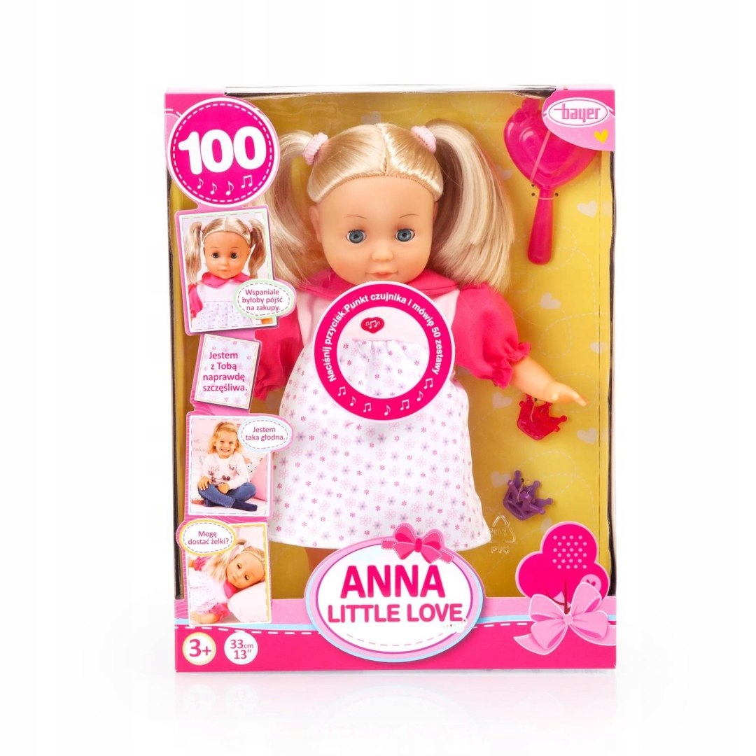 LALKA INTERAKTYWNA UROCZA MÓWI ŚPIEWA PO POLSKU Efekty dźwiękowe