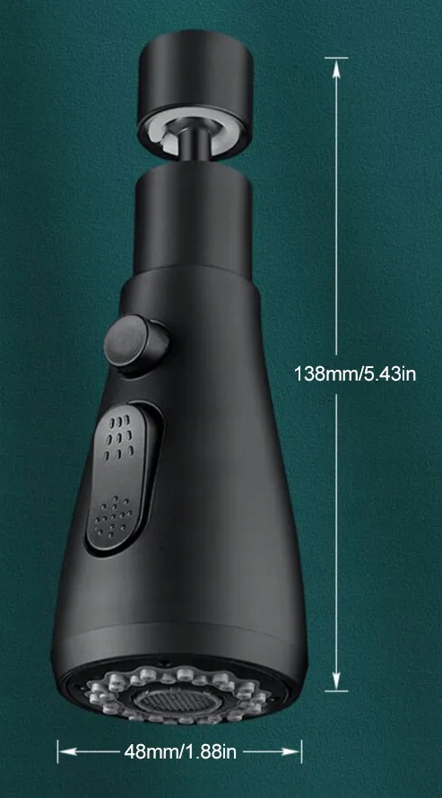 PRZEDŁUŻACZ KRANU KUCHENNEGO AERATOR PERLATOR ADAPTER DO BATERII 2 FUNKCJE Stan opakowania oryginalne