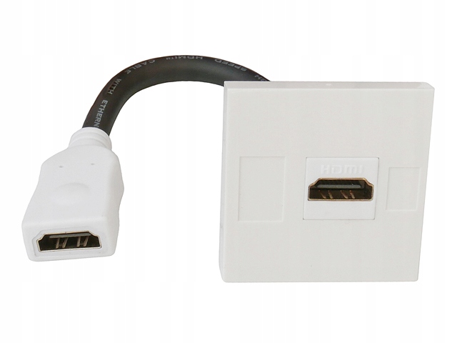 

Moduł Mediabox 45x45 Hdmi g-g prosty 11cm biały