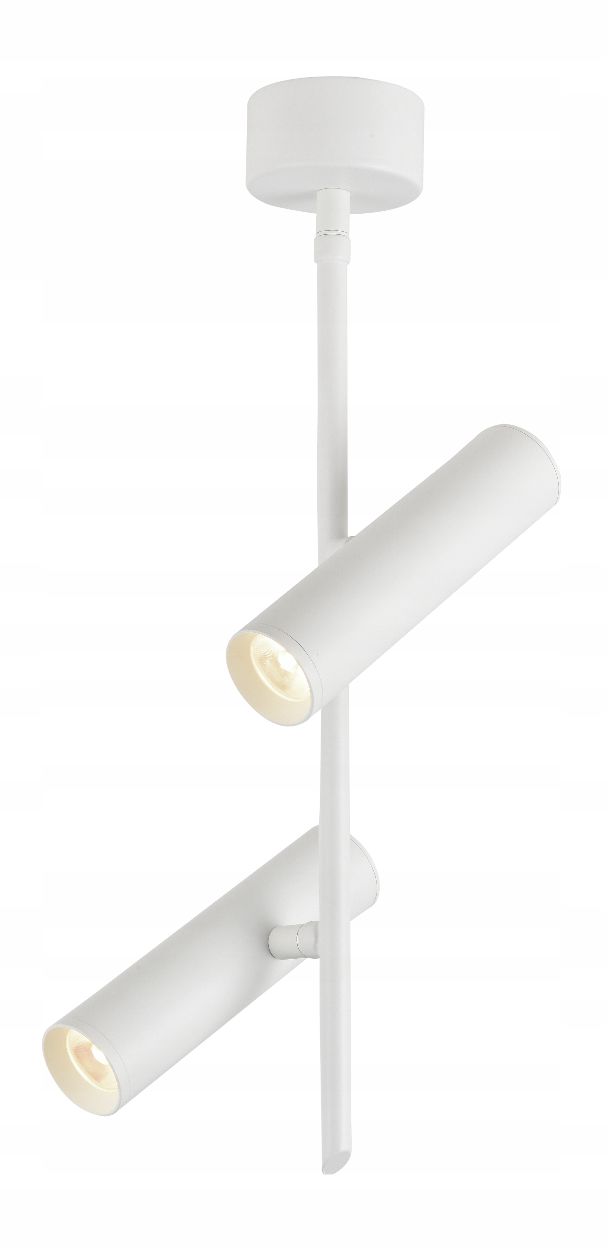 Závěsné svítidlo tuba bílá Led 2X5W 4000K Candellux