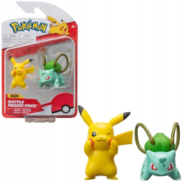 POKEMON PIKACHU + BULBASAUR 2 pack BATTLE FIGURE PACK