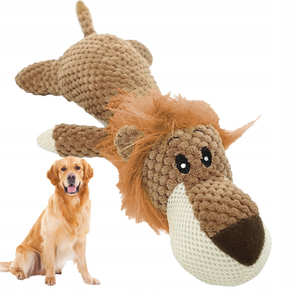 Levně Hračka Pro Psy Hračka Plyšák Interaktivní Hračka Na Tváře 36 CM