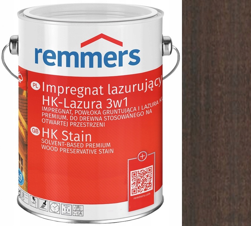 

Remmers Hk-lasur Lazura Elewacji 2,5L Palisander