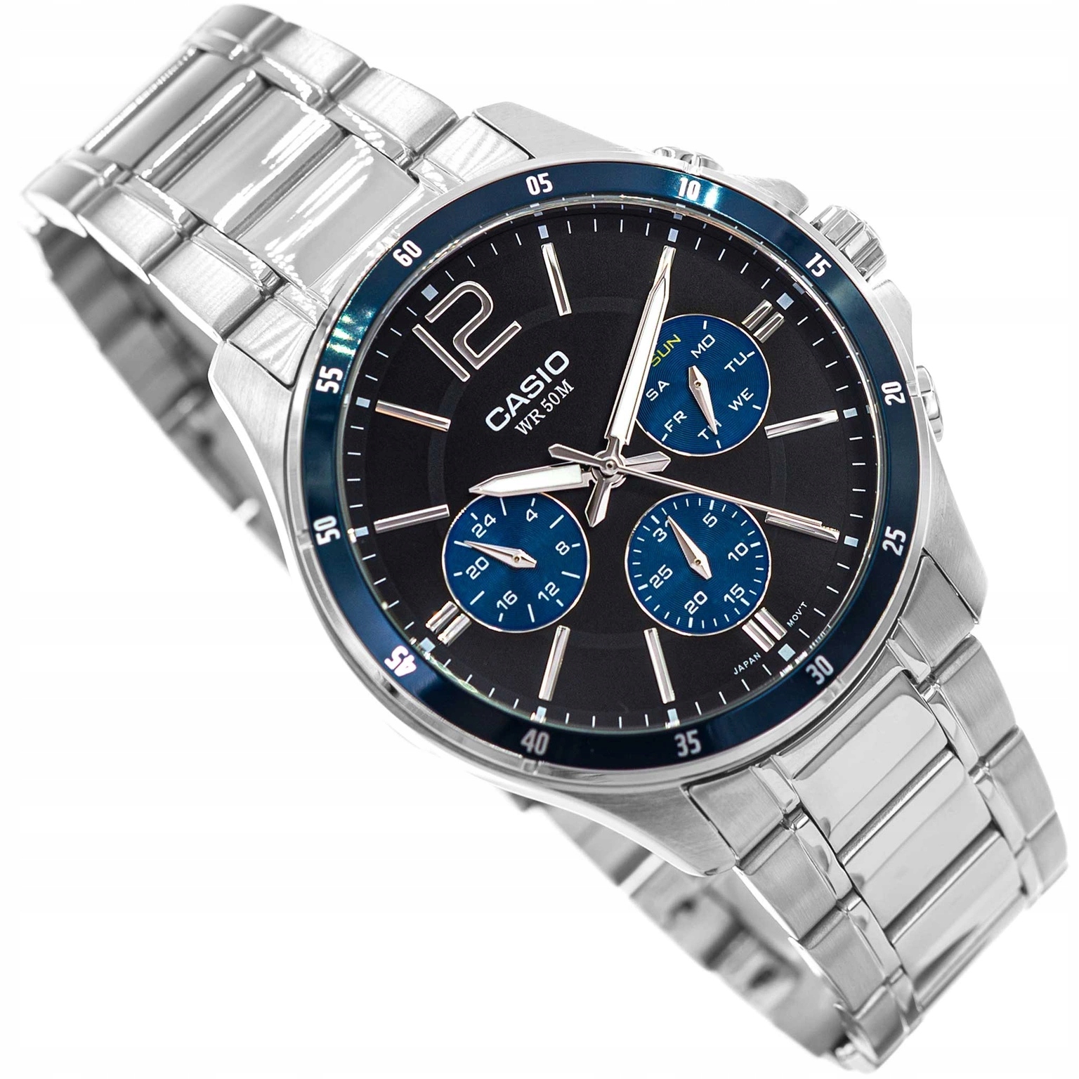 Pánské Hodinky Casio MTP-1374PD-2AVEF Stříbrné Na Náramku, Stylové