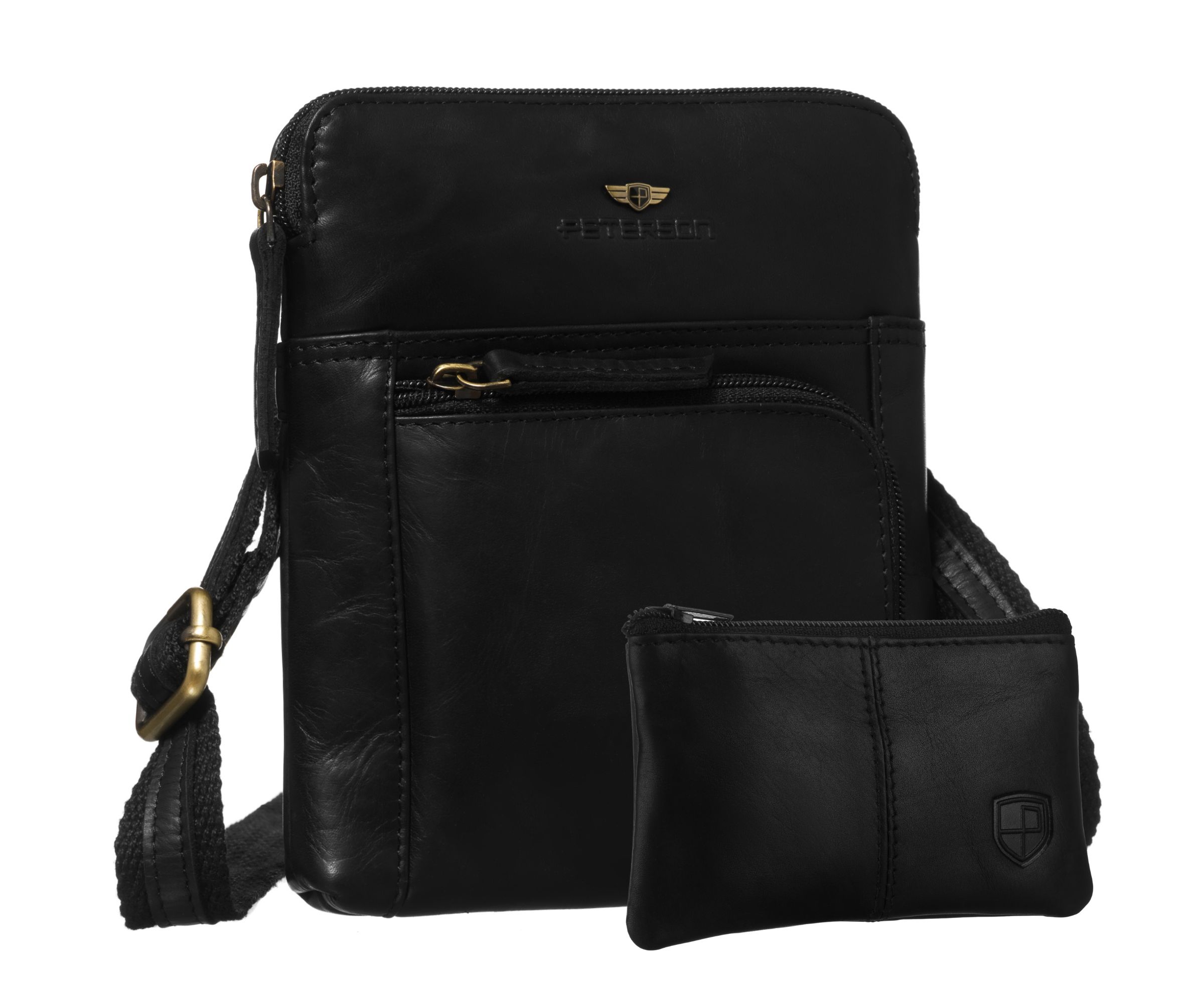 Pánská kožená kabelka přes rameno Peterson z přírodní kůže