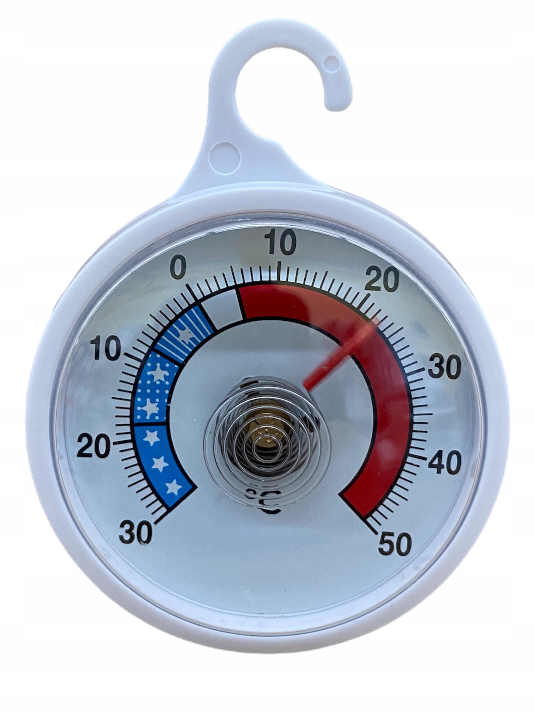 TERMOMETR -30/+50C OKRĄGLY TAŚMA KLEJĄCA ZAWIESZKA