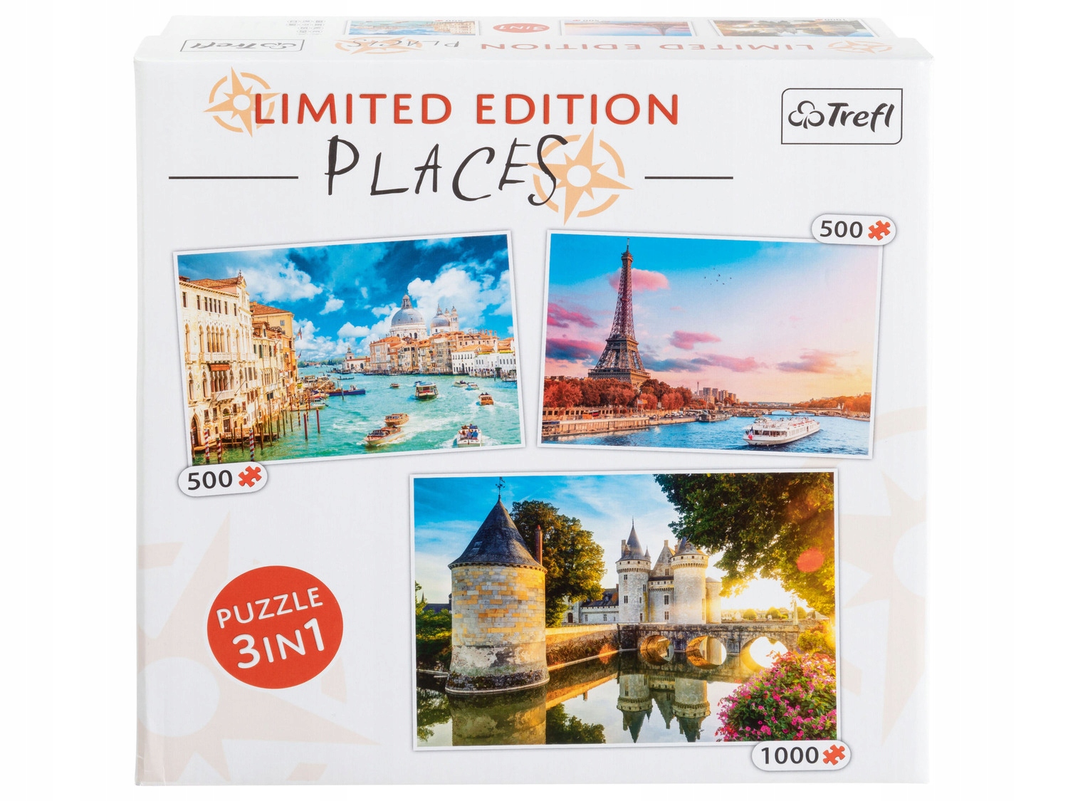 

Puzzle Trefl 1000 500+ 500 edycja limitowana 3w1