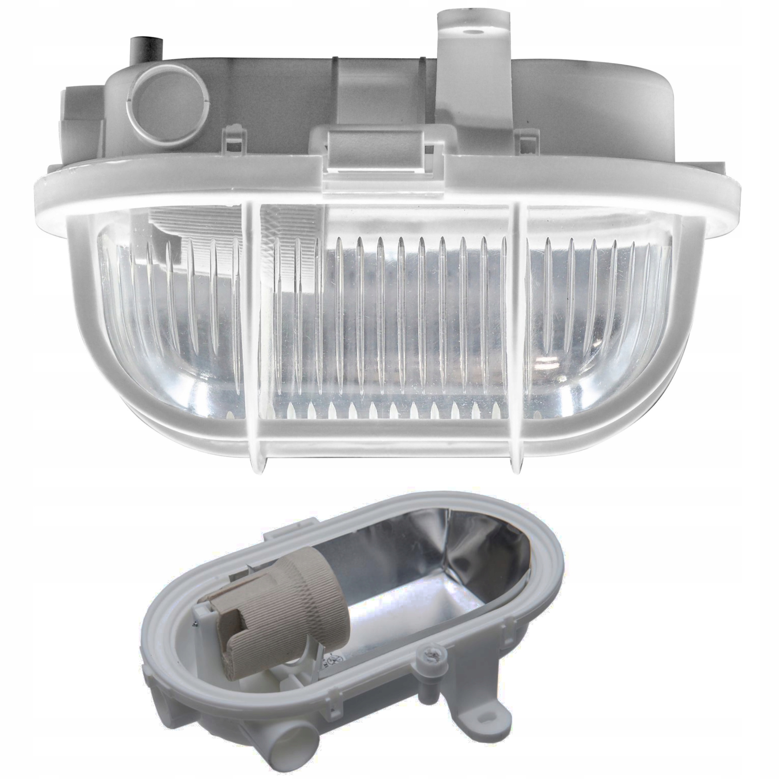 

Lampa Oprawa Kanałowa Klosz Przeźroczysty E27 IP44