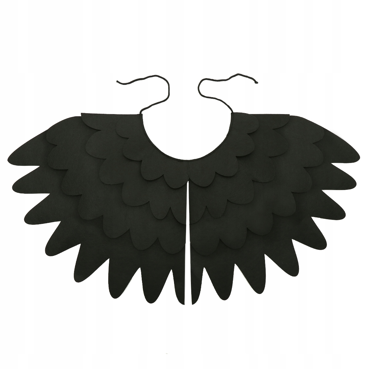 PELERYNA KRUK STRÓJ KRUKA WRONA CZARNA 43cm