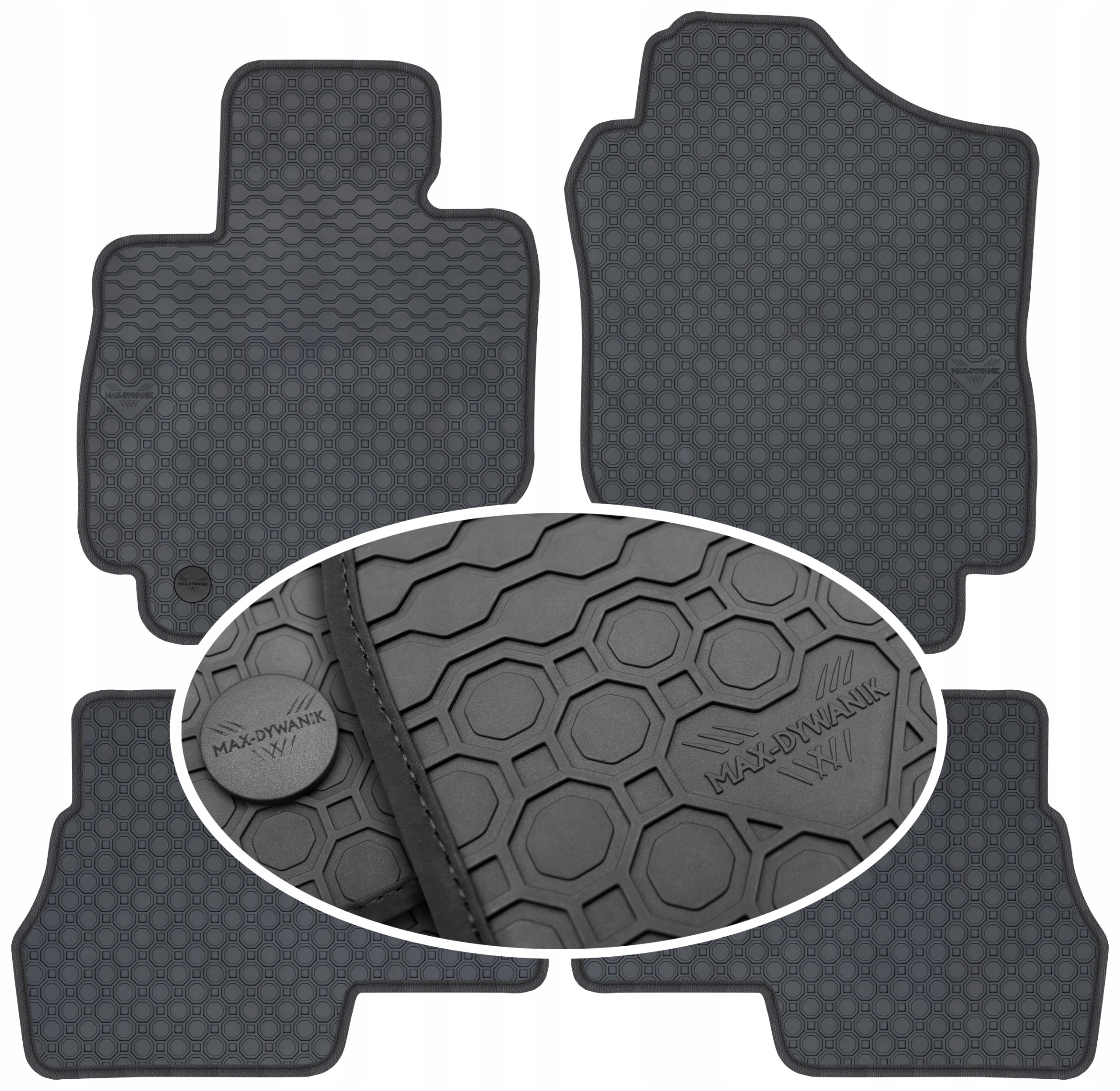 Suzuki Jimny IV (automat) od roku 2018. Gumový koberec PrimeLiner čierny