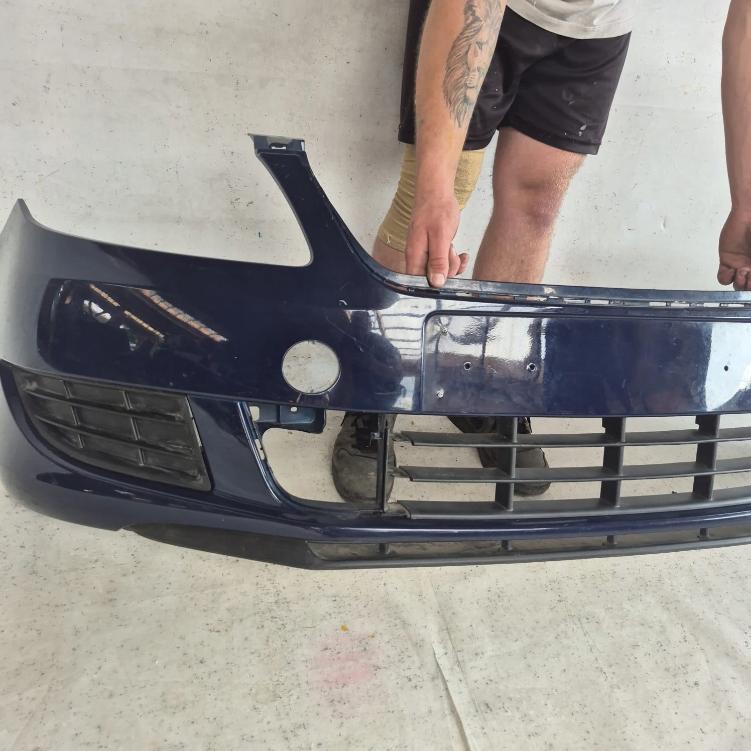 SKODA FABIA II LIFT 10-14 bumper front front 5J0807221D