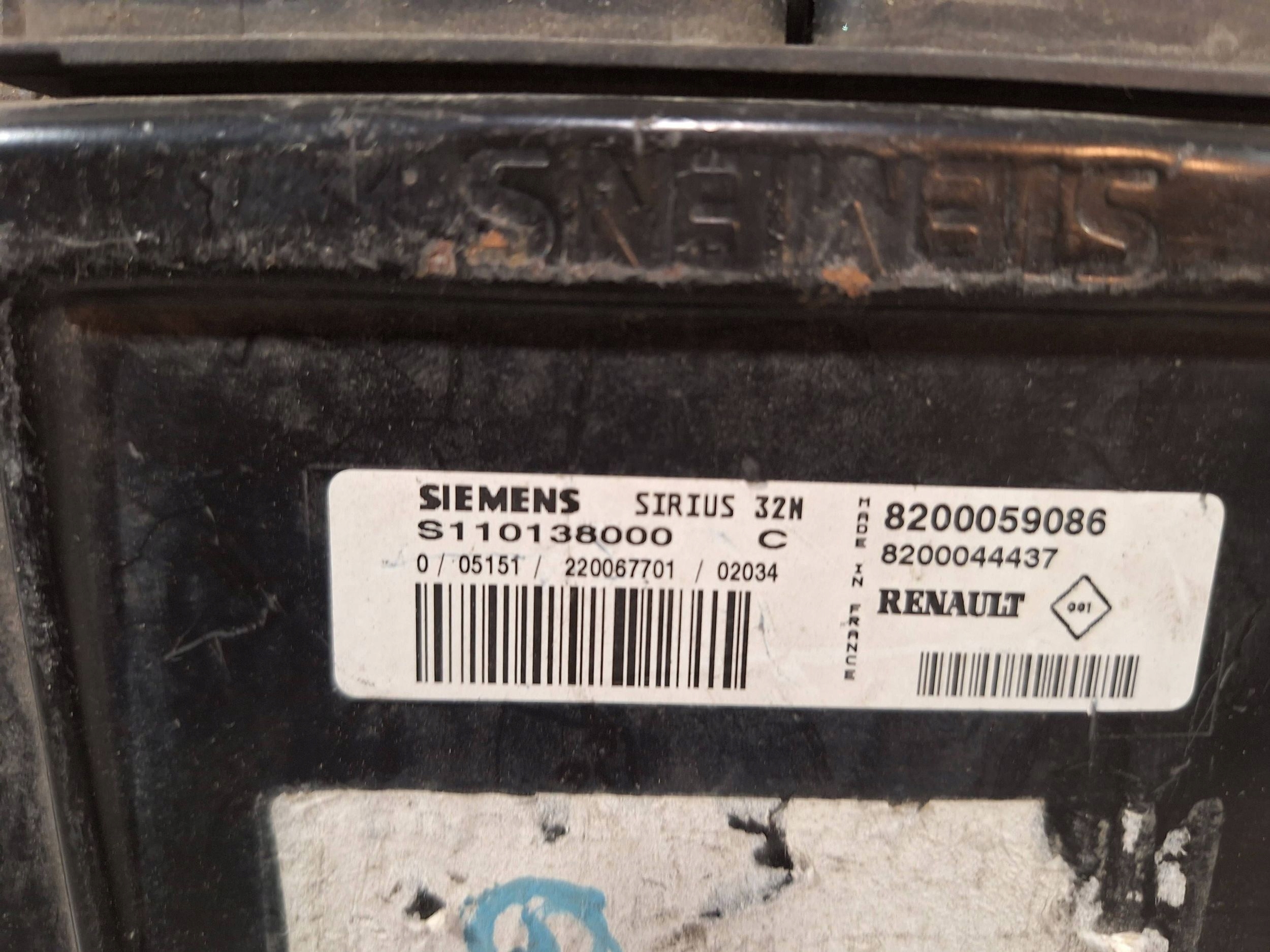 computer S110138000 8200044437 8200059086 RENAULT THAILA 1.4 e