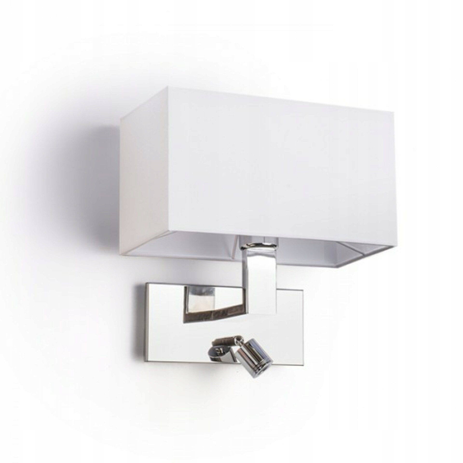 Rendl Plaza nástenné svietidlo biela/chróm s Led bodovkou 230V E27 42+3W 3000