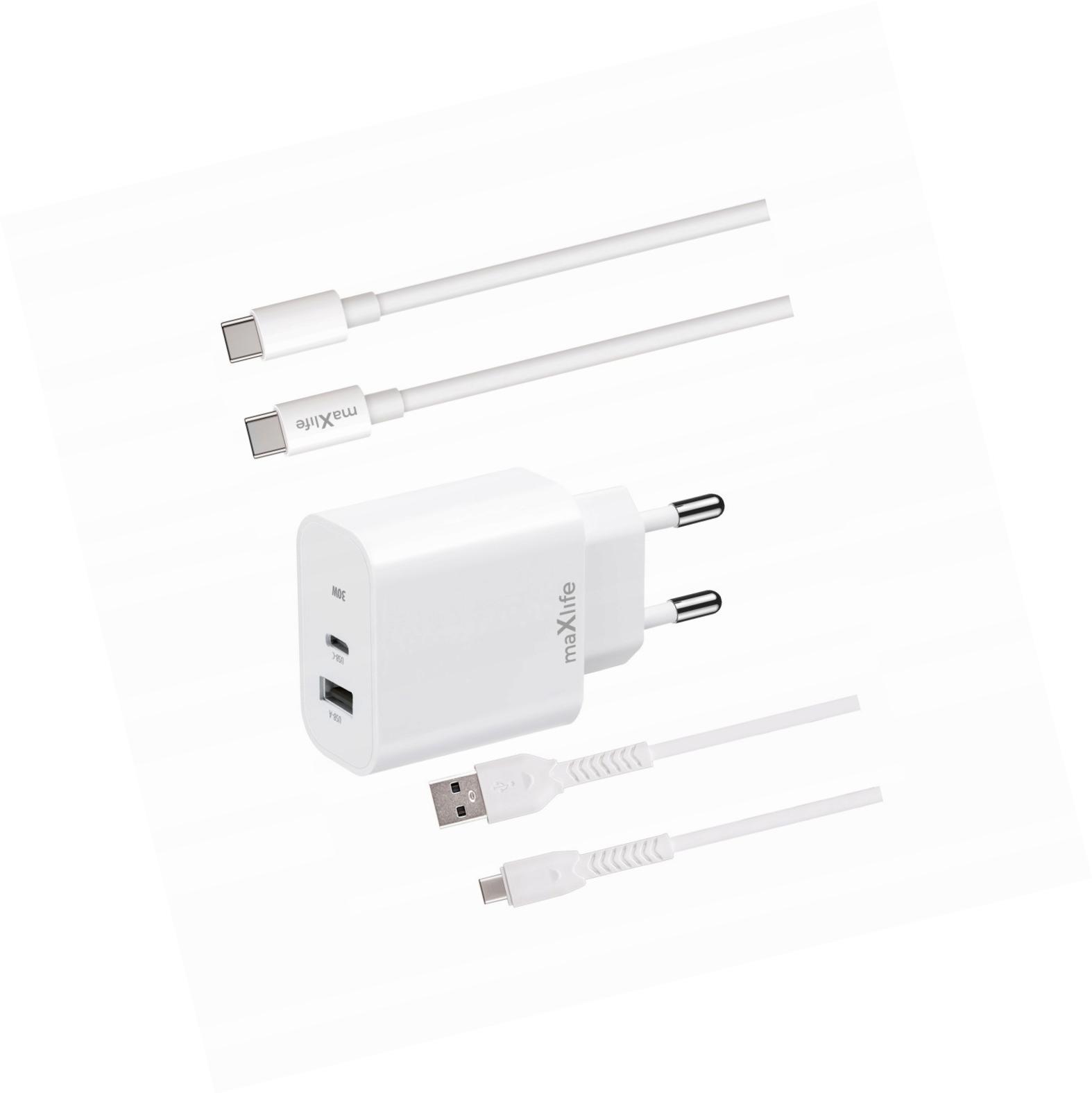 Szybka ładowarka 30W 2 wejścia z kablami Usb-c do Motorola Moto G 5G 2024