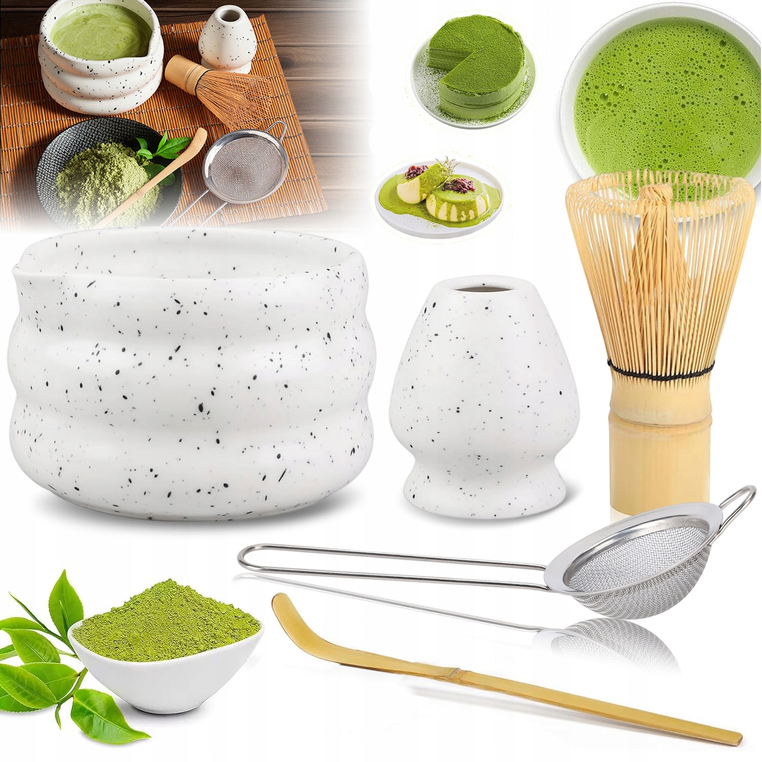 Levně Bambusový Dárková Sada Na Čaj Matchy Chashaku Dárek K Narozeninám