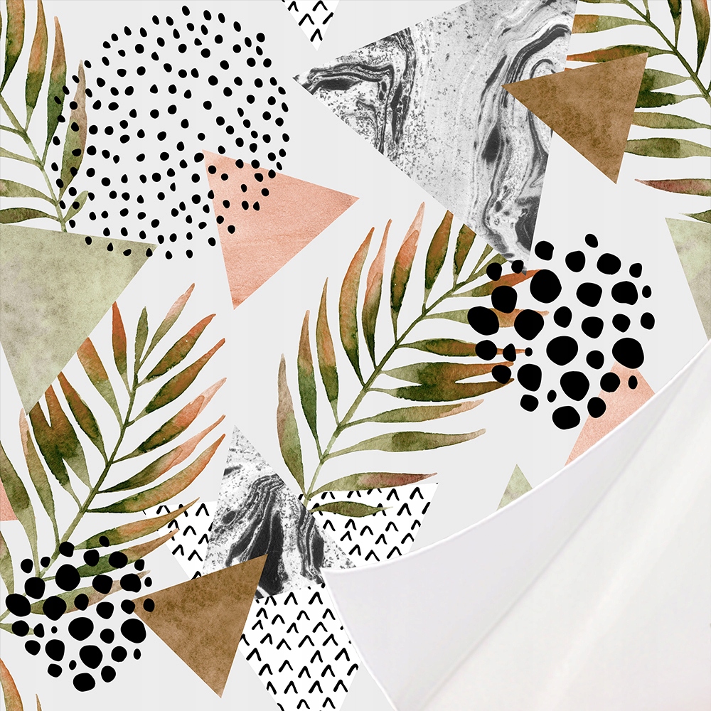 Tapeta Samolepicí Trojúhelníky Listy Abstrakce Příroda Na Zeď 3D 4,9x10 m