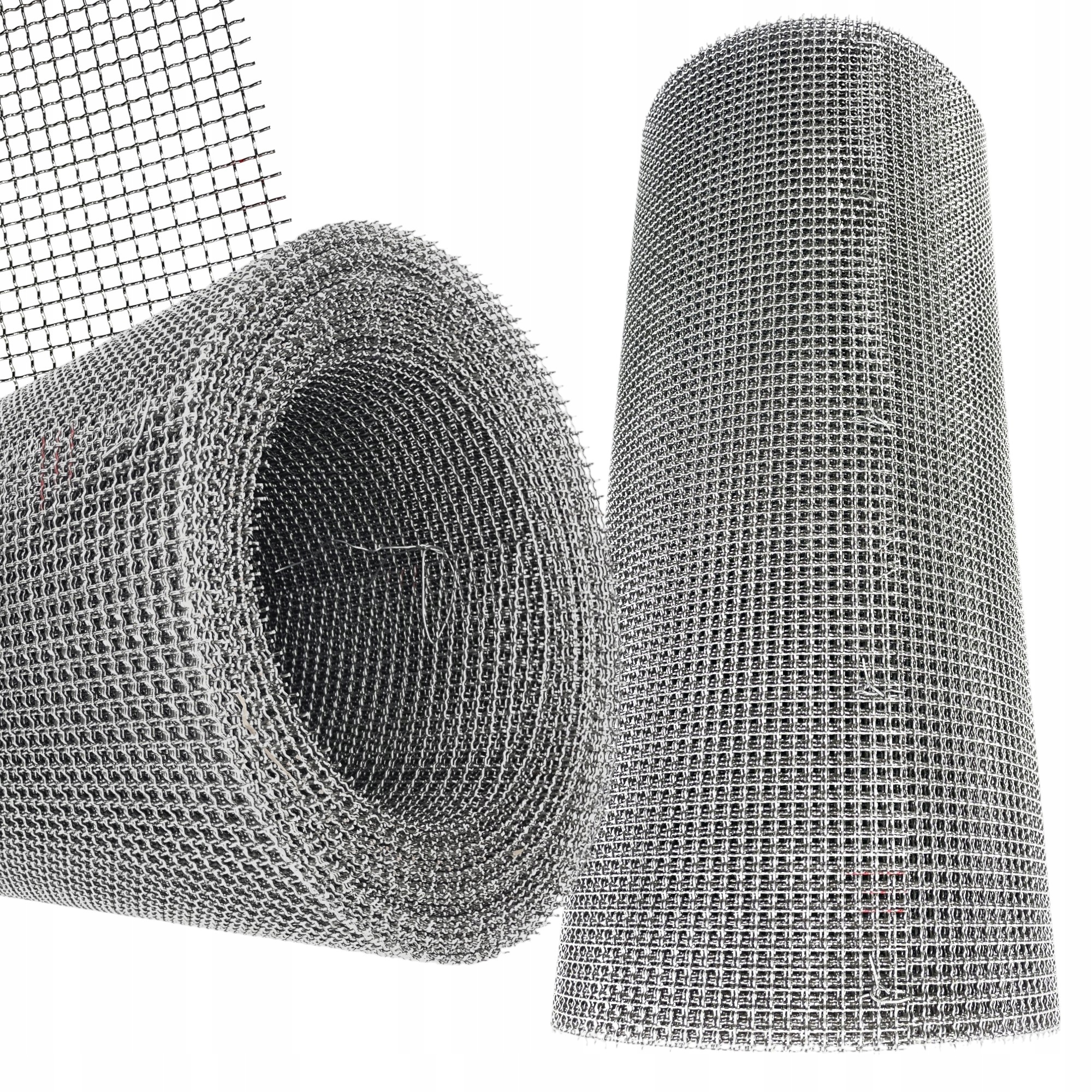Siatka tkana nierdzewna oczko 10mm, drut 2mm, 25m x 1m