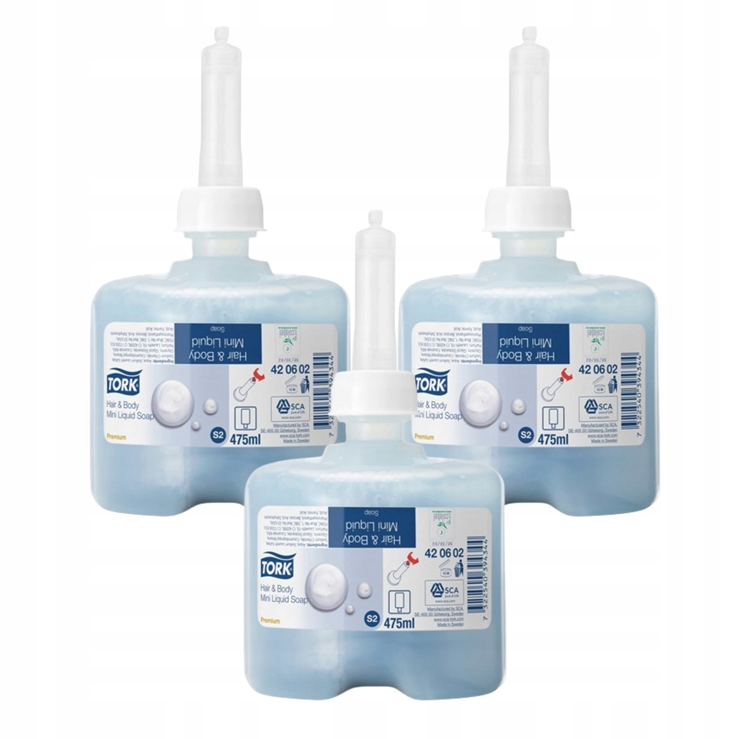 Mýdlo Tork Mini 420602 tekuté 475 ml tělo a vlasy 3 kusy