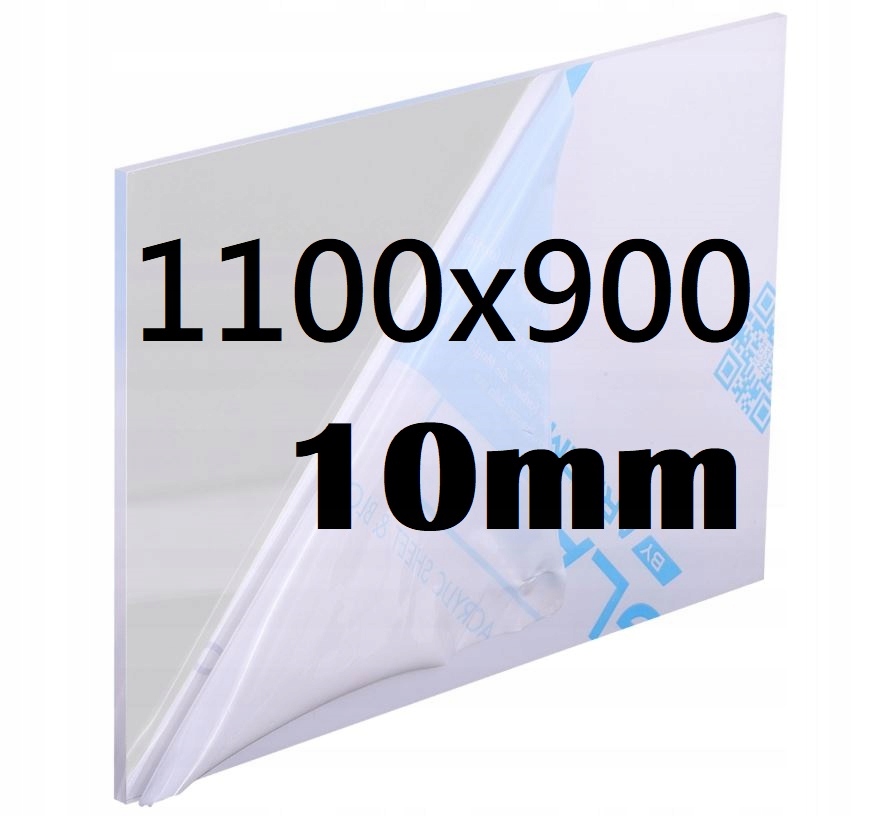 Plexi Plexi Plexi Plexa na míru 110 cm x 90 cm x 10 mm