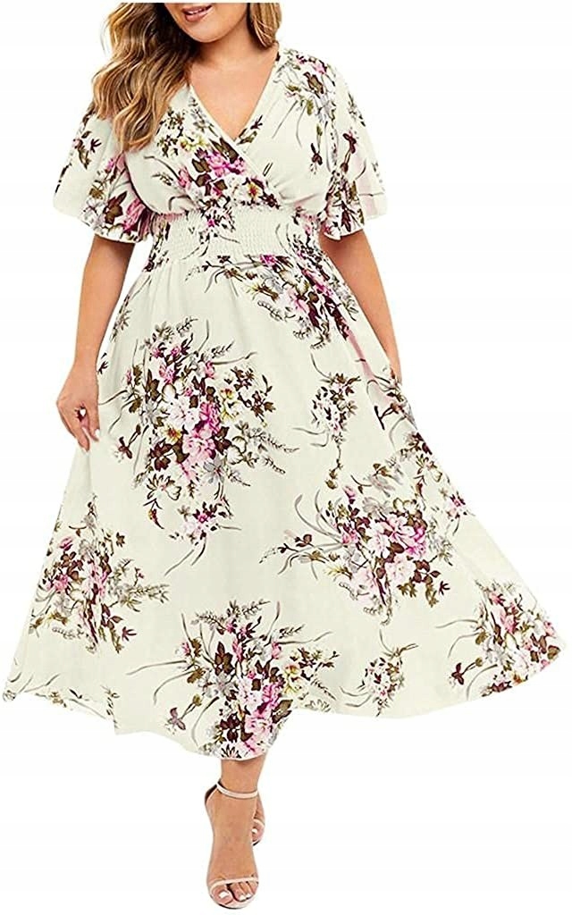 

Zwiewna sukienka w kwiaty Plus Size